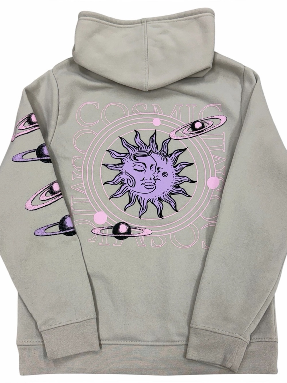 Zodiac Cosmos Sun & Moon Graphic Hoodie